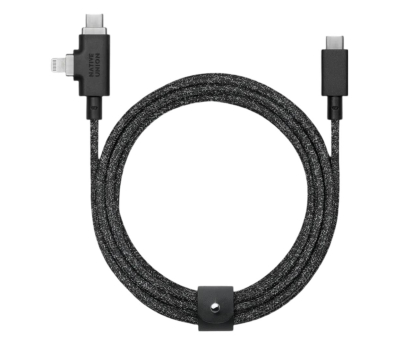 Kabel NATIVE UNION Belt Cable Duo Pro 240W USB-C – Lightning/USB-C 2,4m cosmos